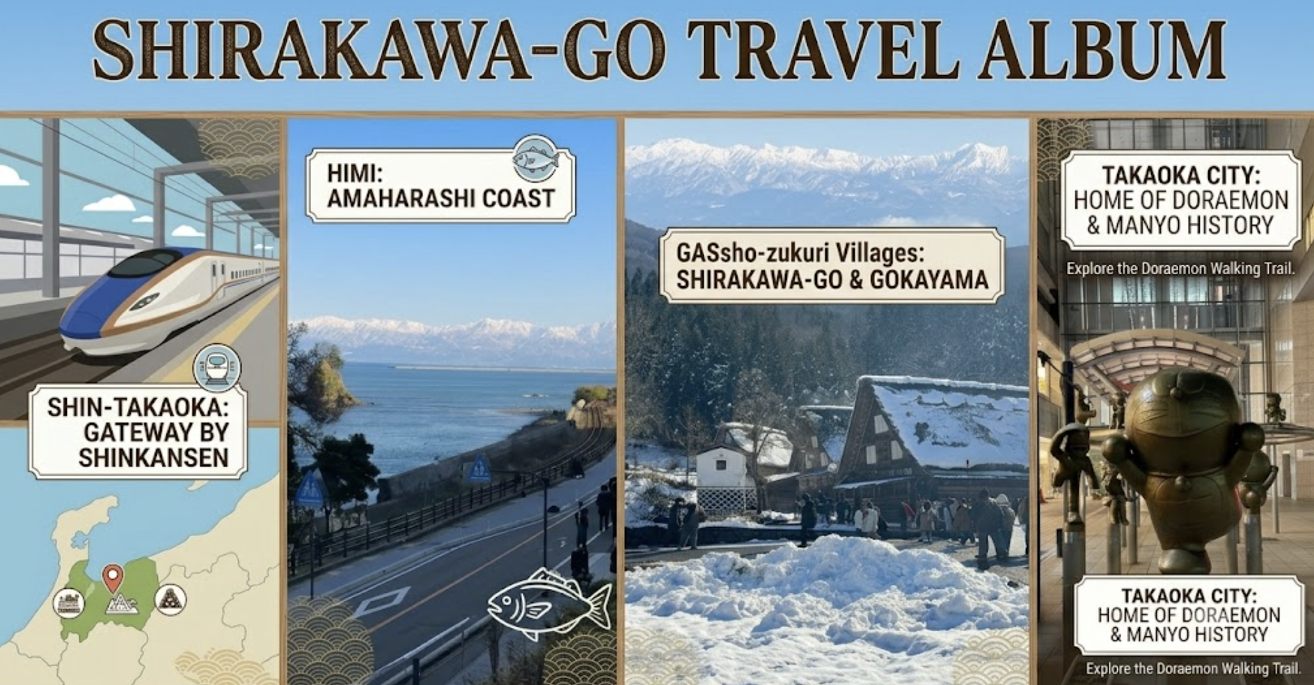 Explore Toyama: Takaoka-Shirakawago Circuit